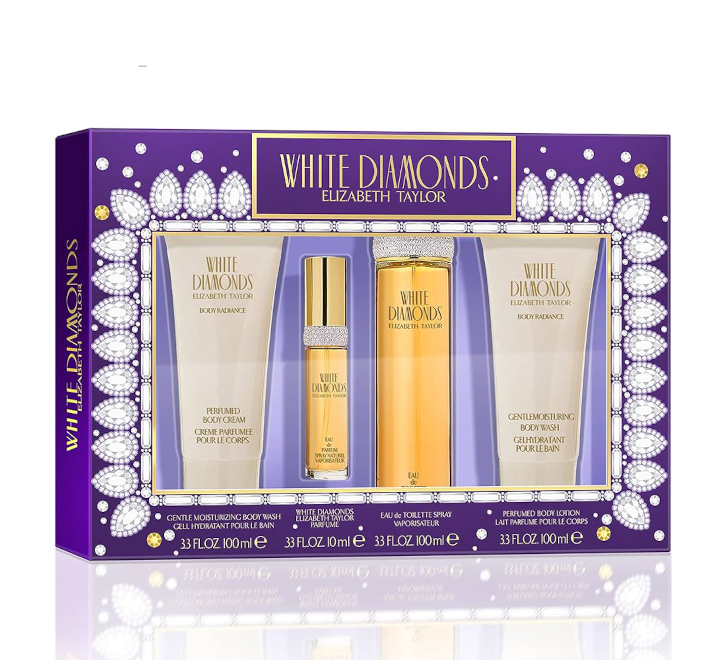 SET ELIZABETH TAYLOR WHITE DIAMOND WOMEN (4 PC SET) OZ K-tronics